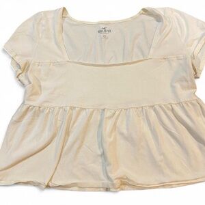 BabyDoll Hollister Cream Blouse Top size XXl